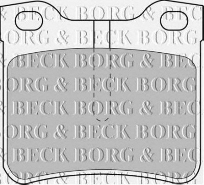 BORG & BECK bbp1539 -  Комплект тормозных колодок, дисковый тормоз